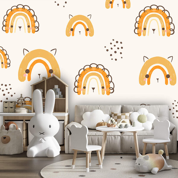 Fototapeta Fototapeta Wzór z rysunkowymi zwierzętami (SKU: t00634)