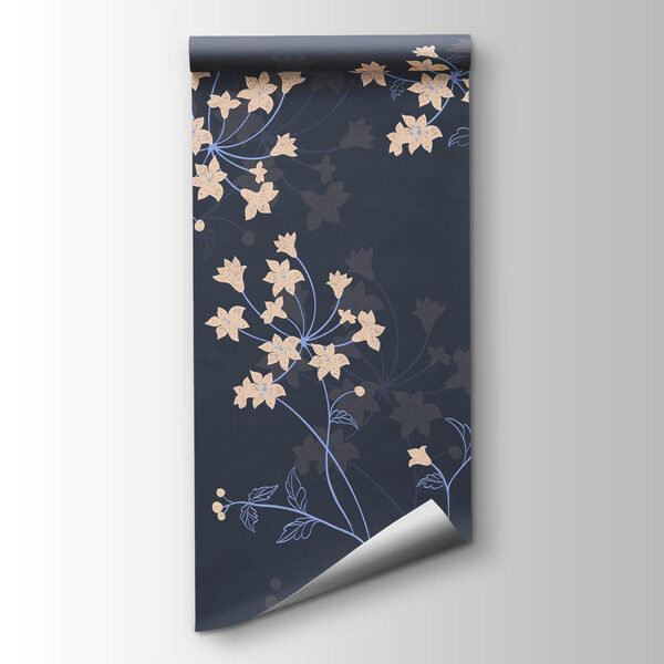 Pattern of flowers on a dark background Pattern of flowers on a dark background