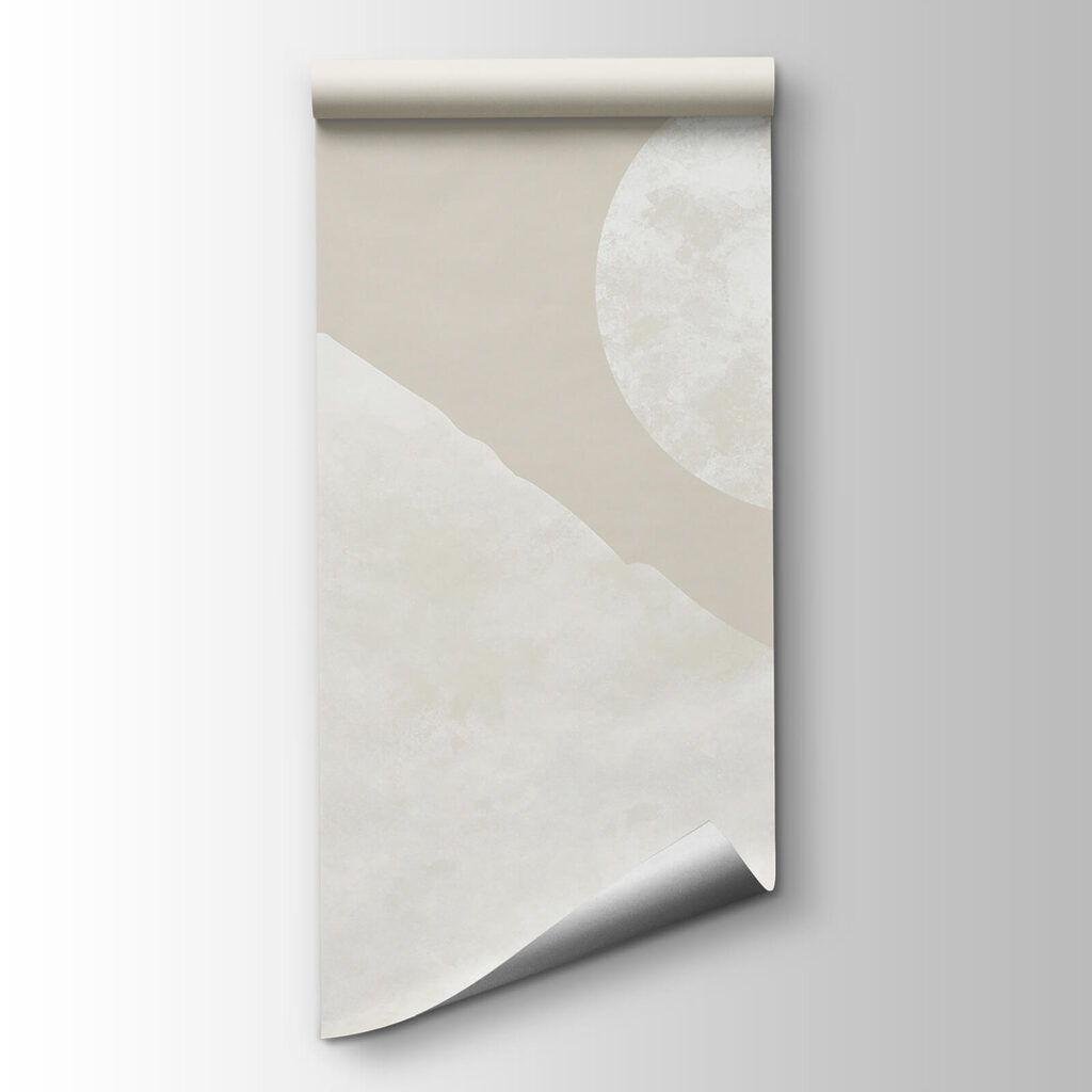 Moon over a mountain Moon over a mountain