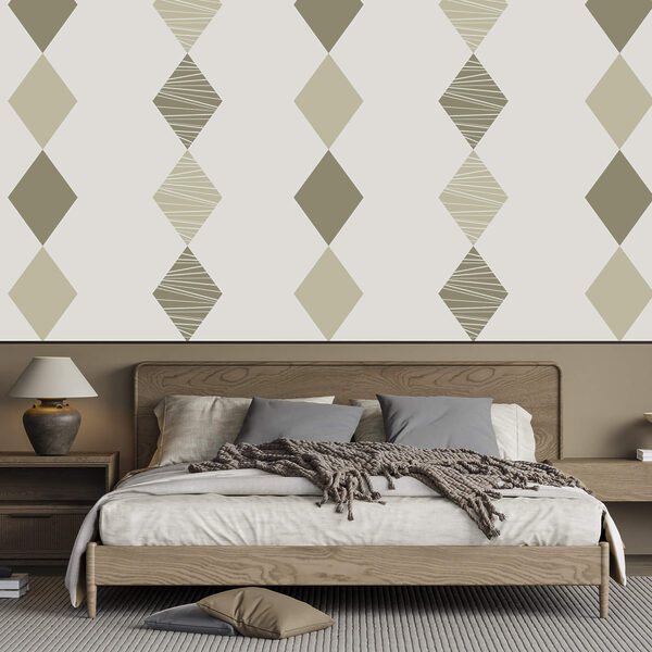 Wzór z rombów na białym tle