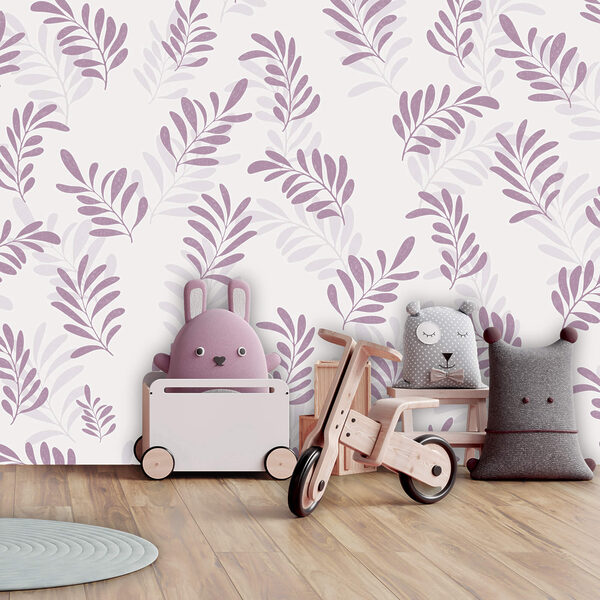 Wzór fioletowych liści