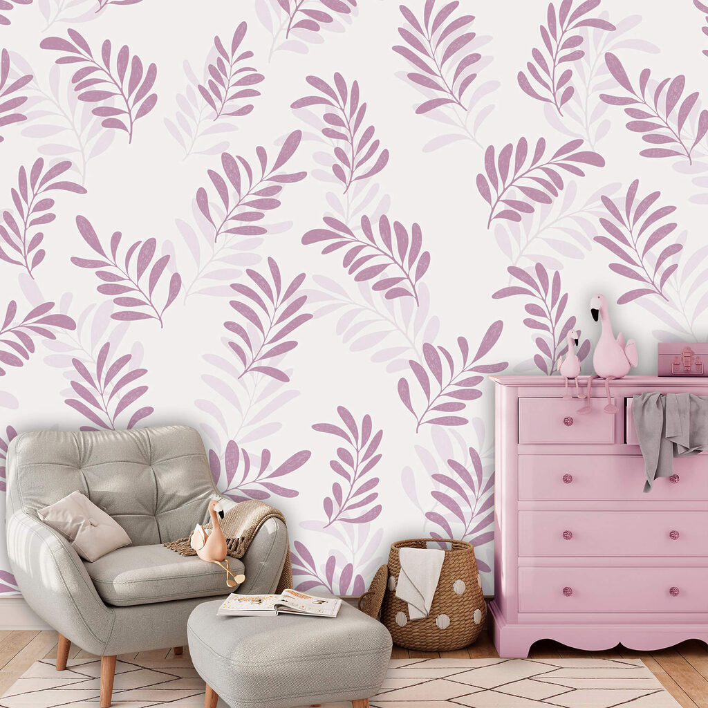 Wzór fioletowych liści