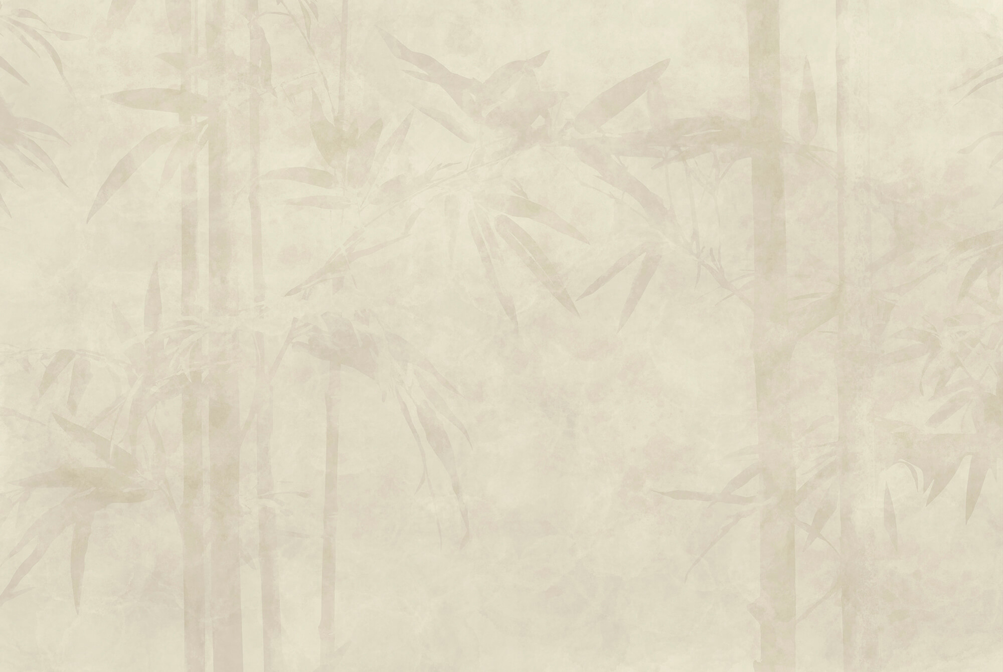 White background with bamboo leaves