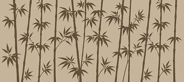 Bamboo silhouettes against a neutral backdrop Bamboo silhouettes against a neutral backdrop