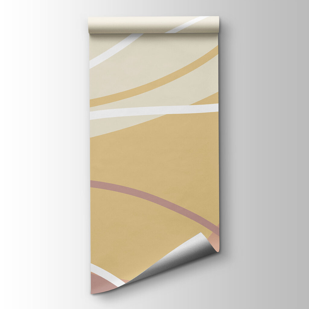 Brown and white wavy lines Brown and white wavy lines