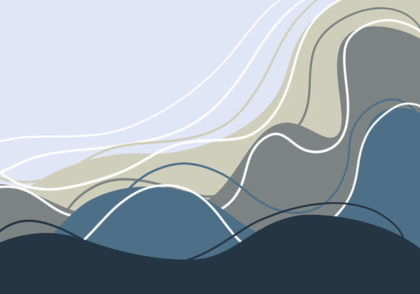 Blue and grey wavy lines Blue and grey wavy lines