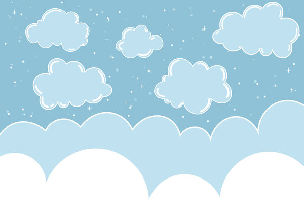 Blue sky with clouds