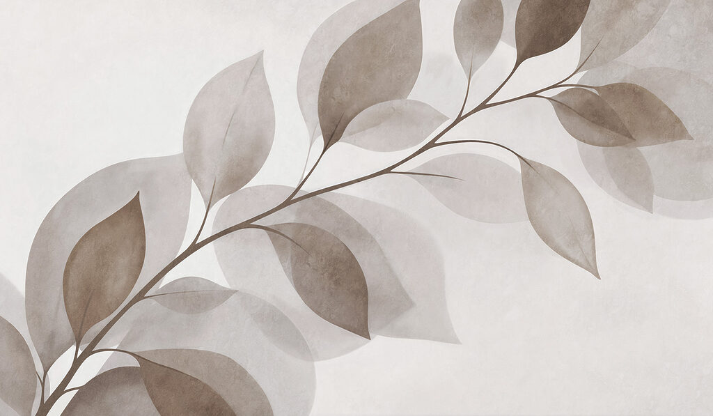 Branch with leaves on it