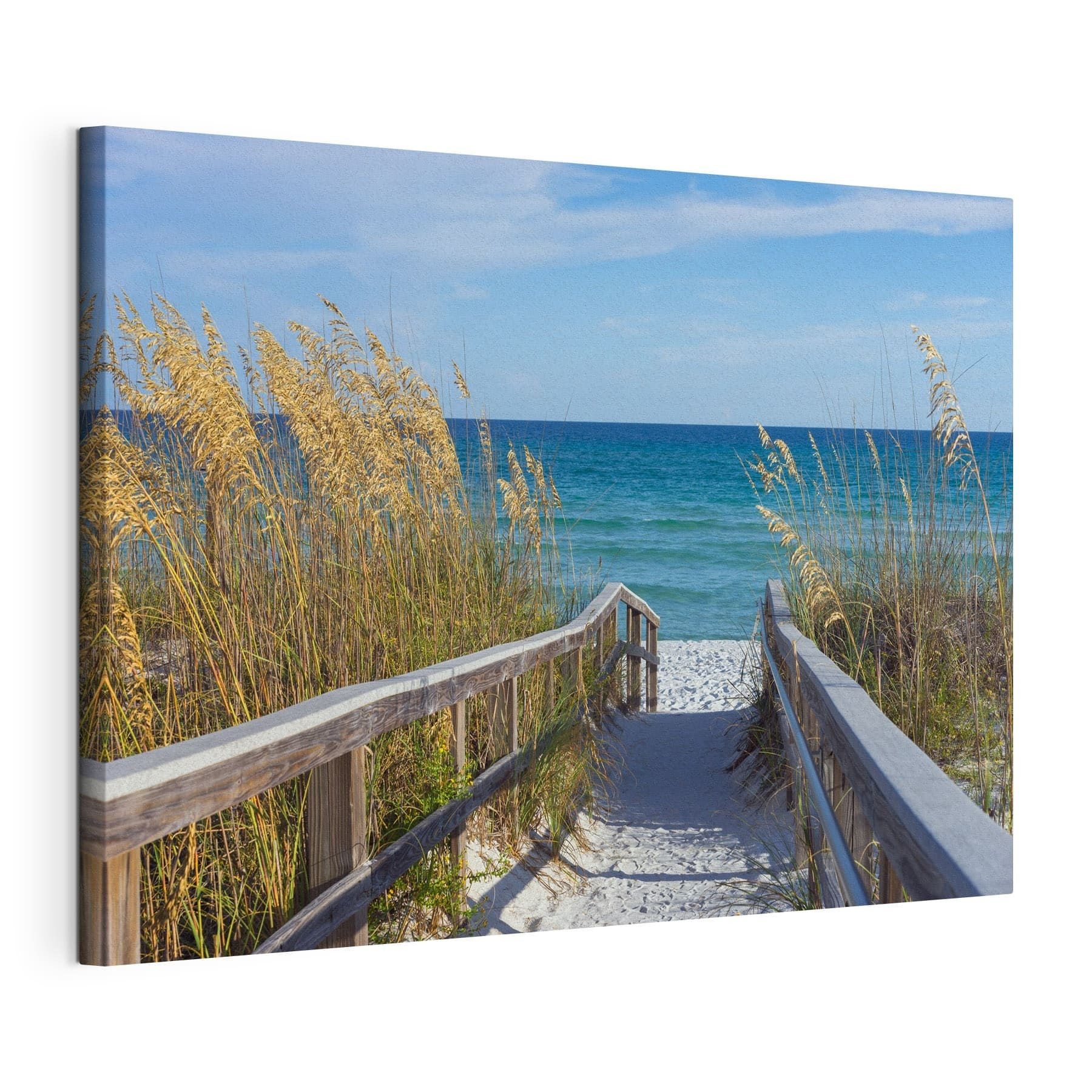 A walkway leading to the beach
