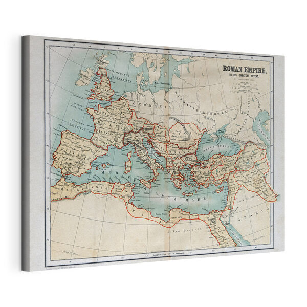 Mapa Europy z czerwonymi liniami Obraz Mapa Europy z czerwonymi liniami