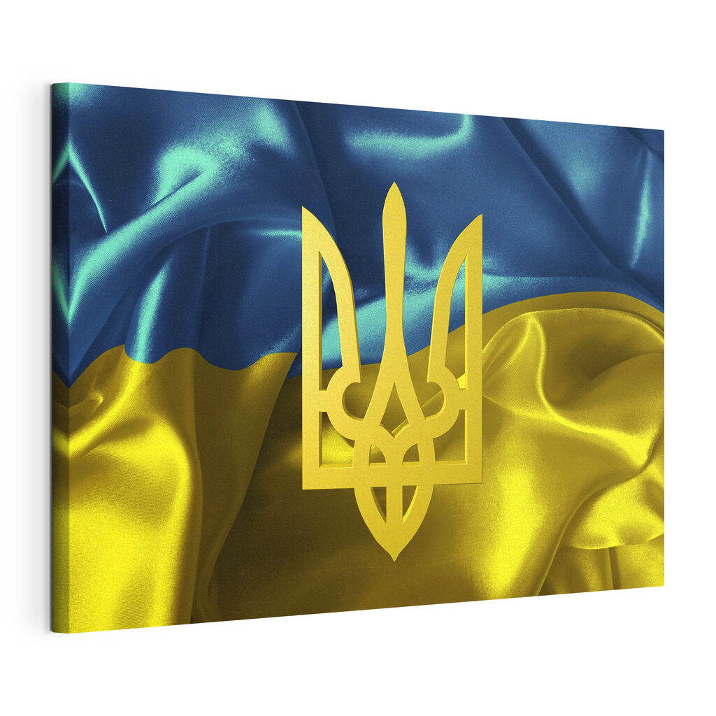 Ukraine's Vibrant Emblem Waves Ukraine's Vibrant Emblem Waves