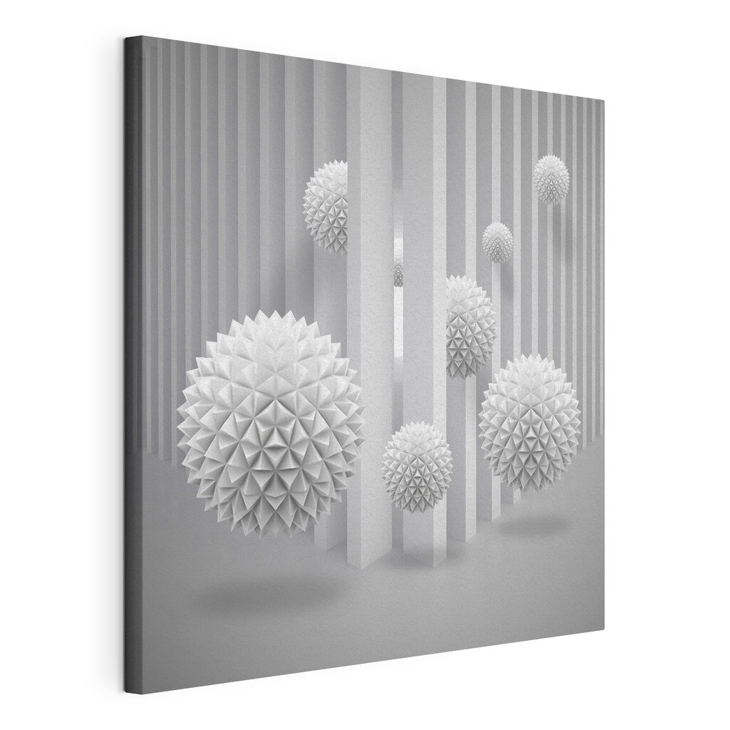 White balls in a room White balls in a room