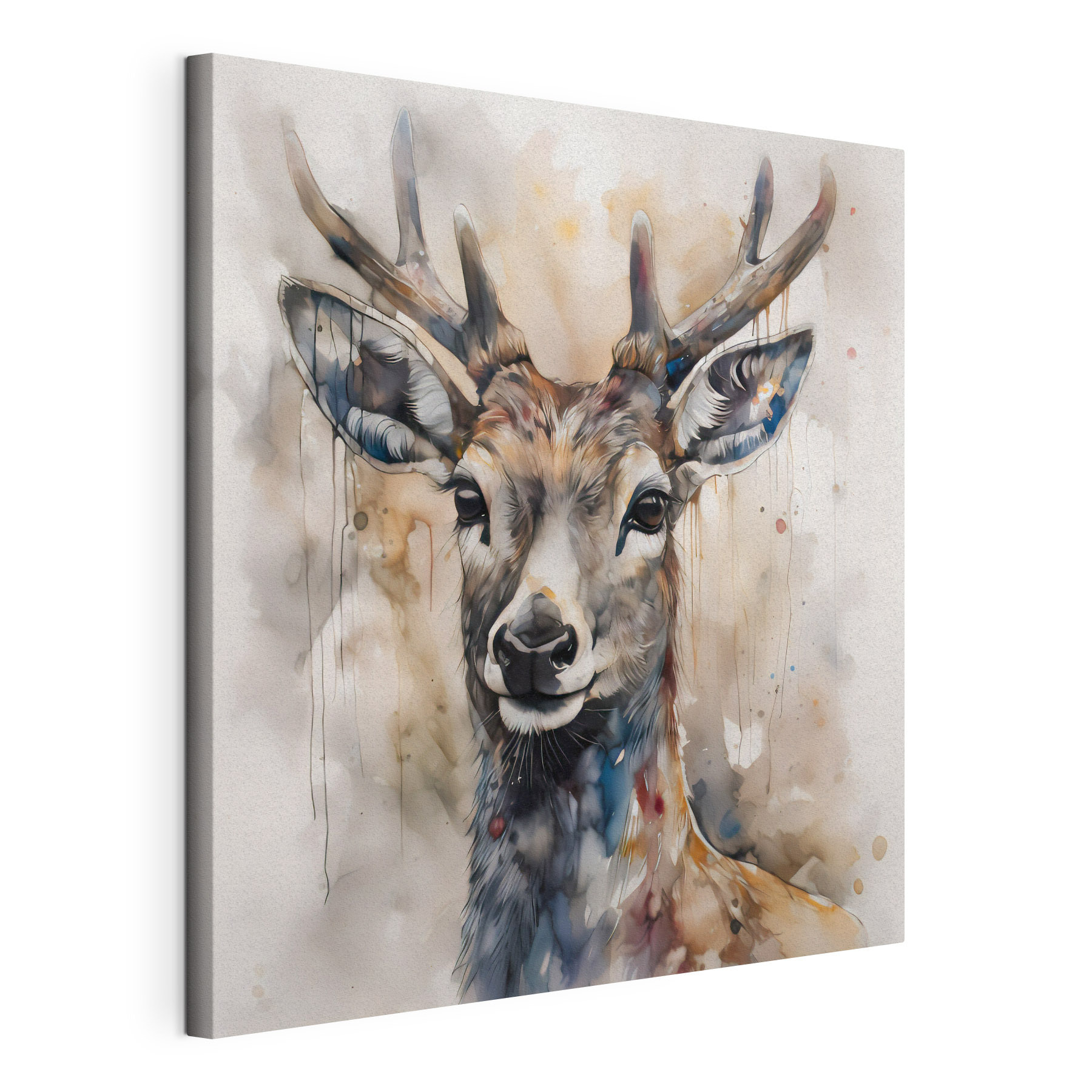 A watercolor of a deer A watercolor of a deer