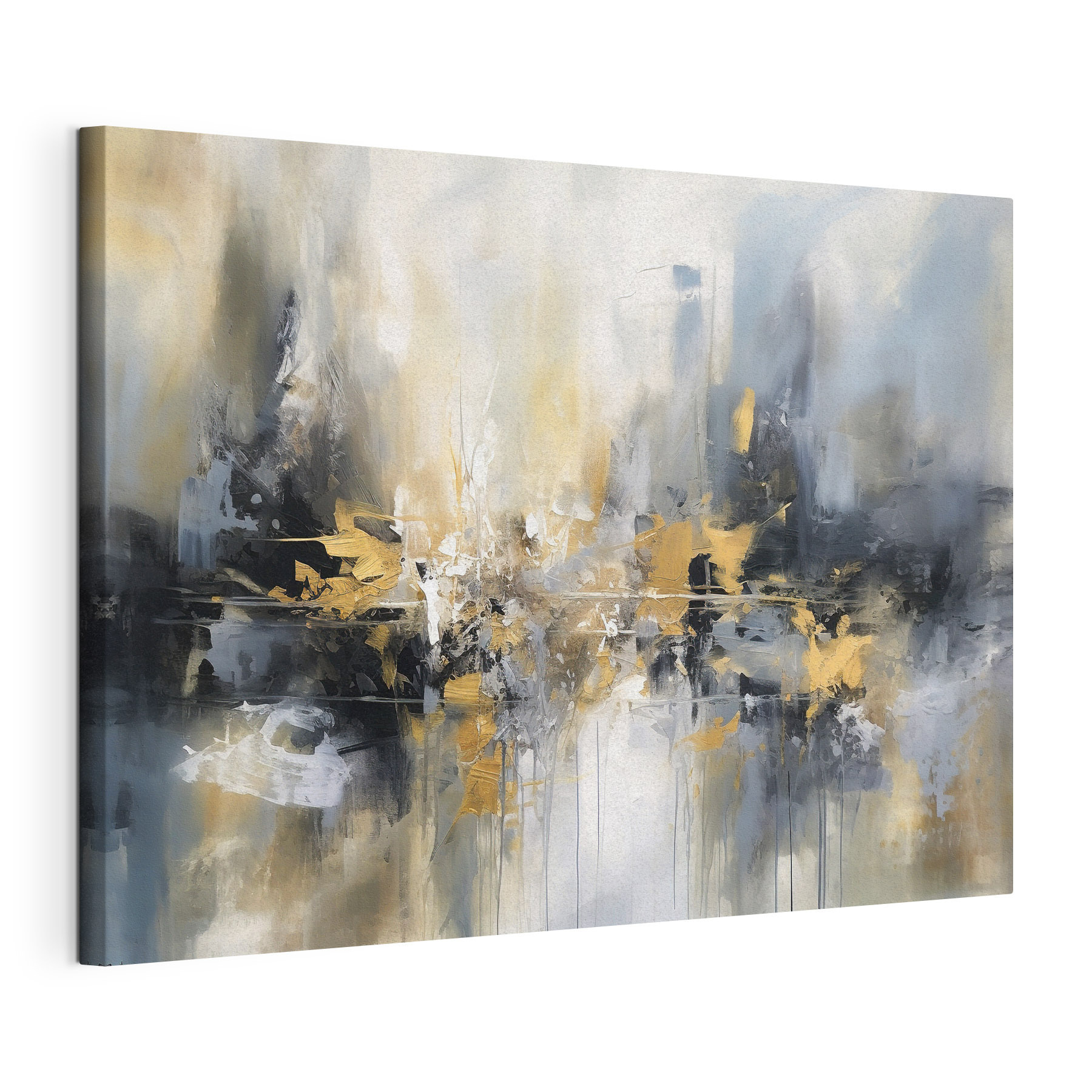 A painting of a city