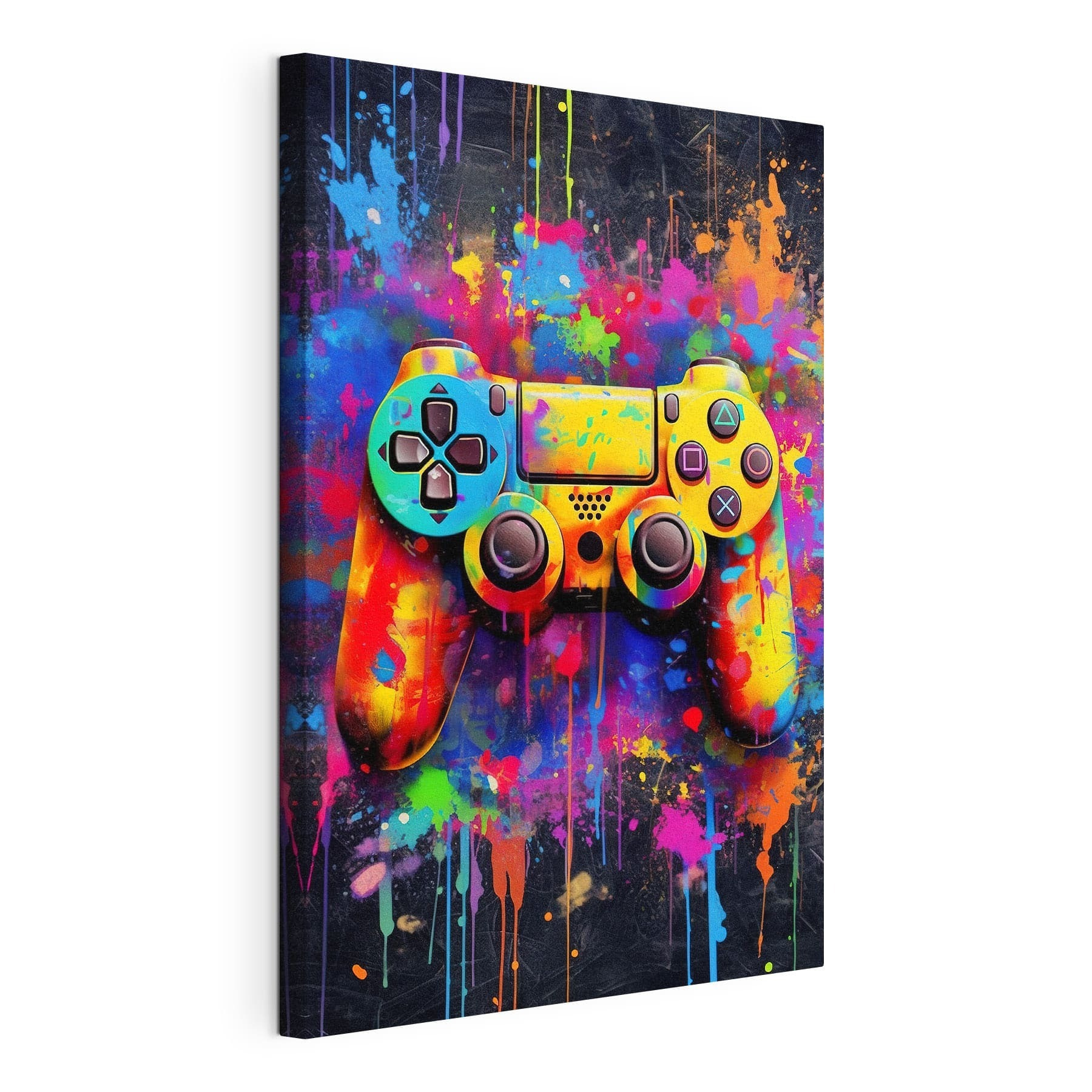 Colorful video game controller Colorful video game controller