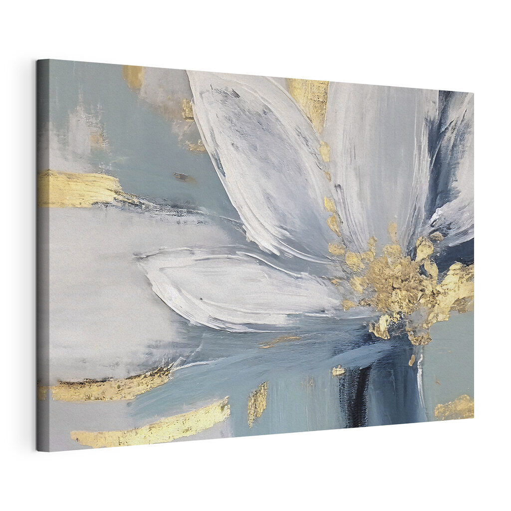 A painting of a flower