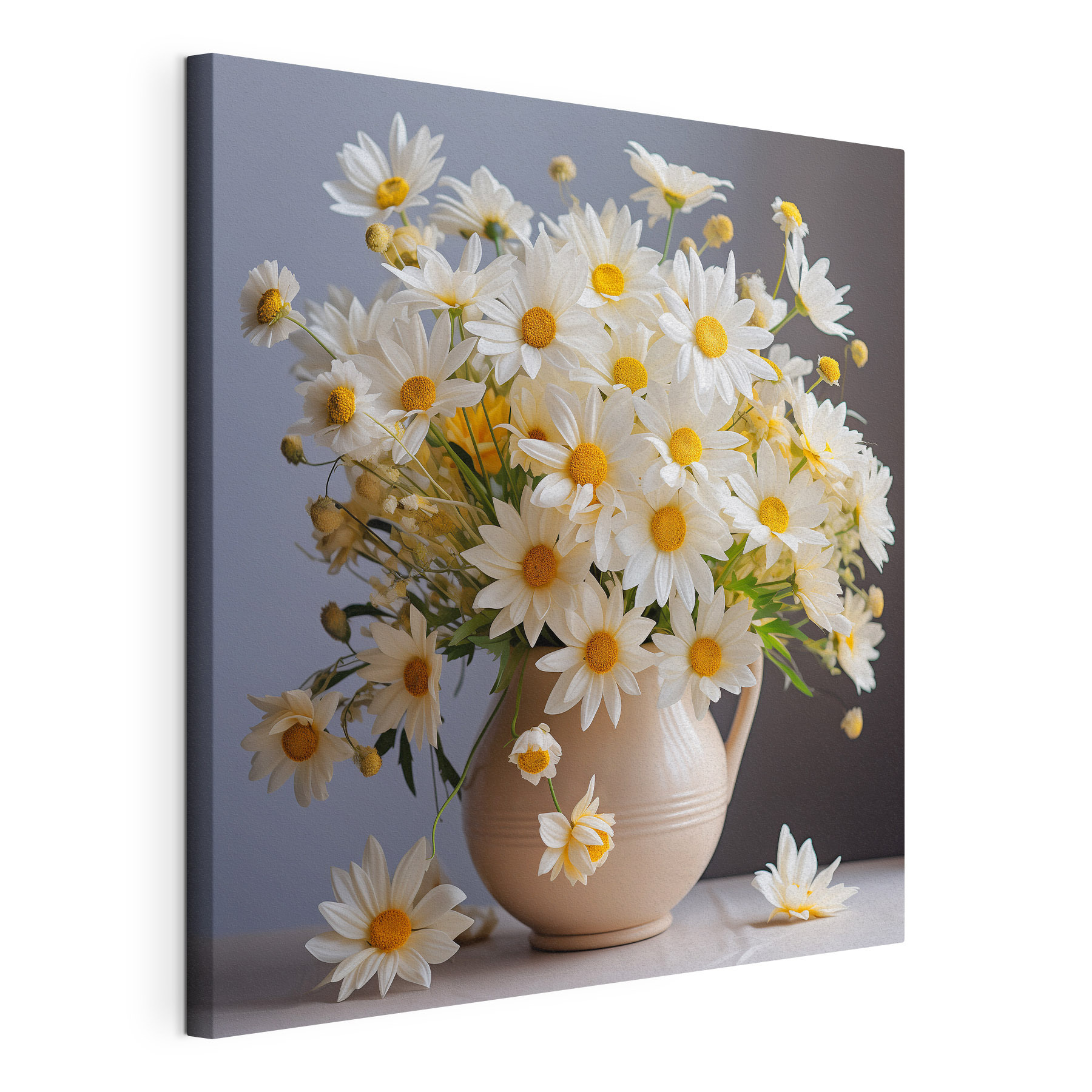 A vase of white flowers A vase of white flowers