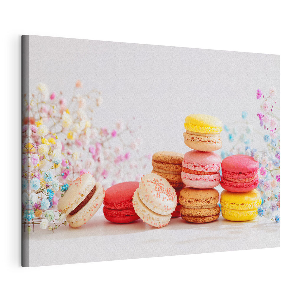 A stack of colorful cookies A stack of colorful cookies