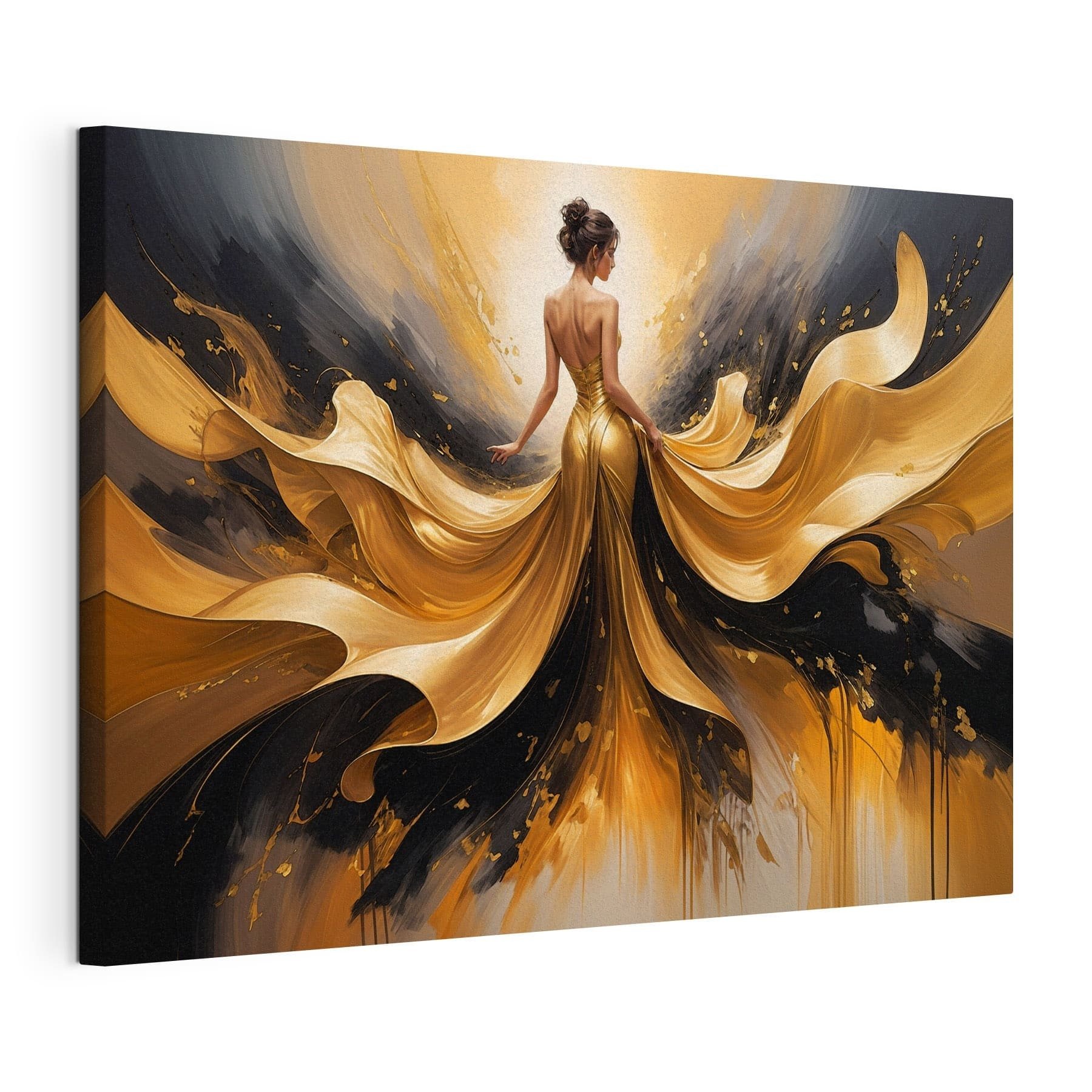 Elegant flow in dramatic hues Elegant flow in dramatic hues