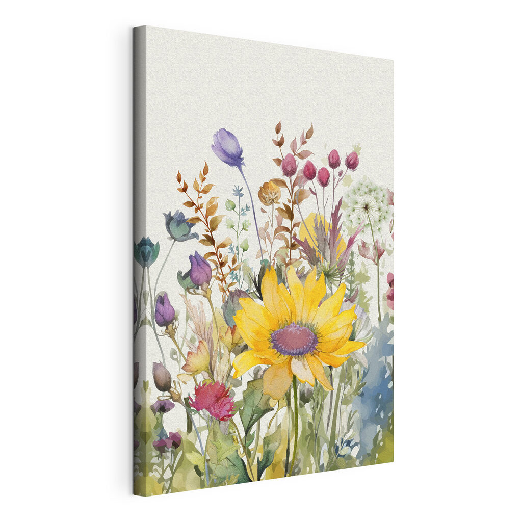 A watercolor painting of flowers A watercolor painting of flowers
