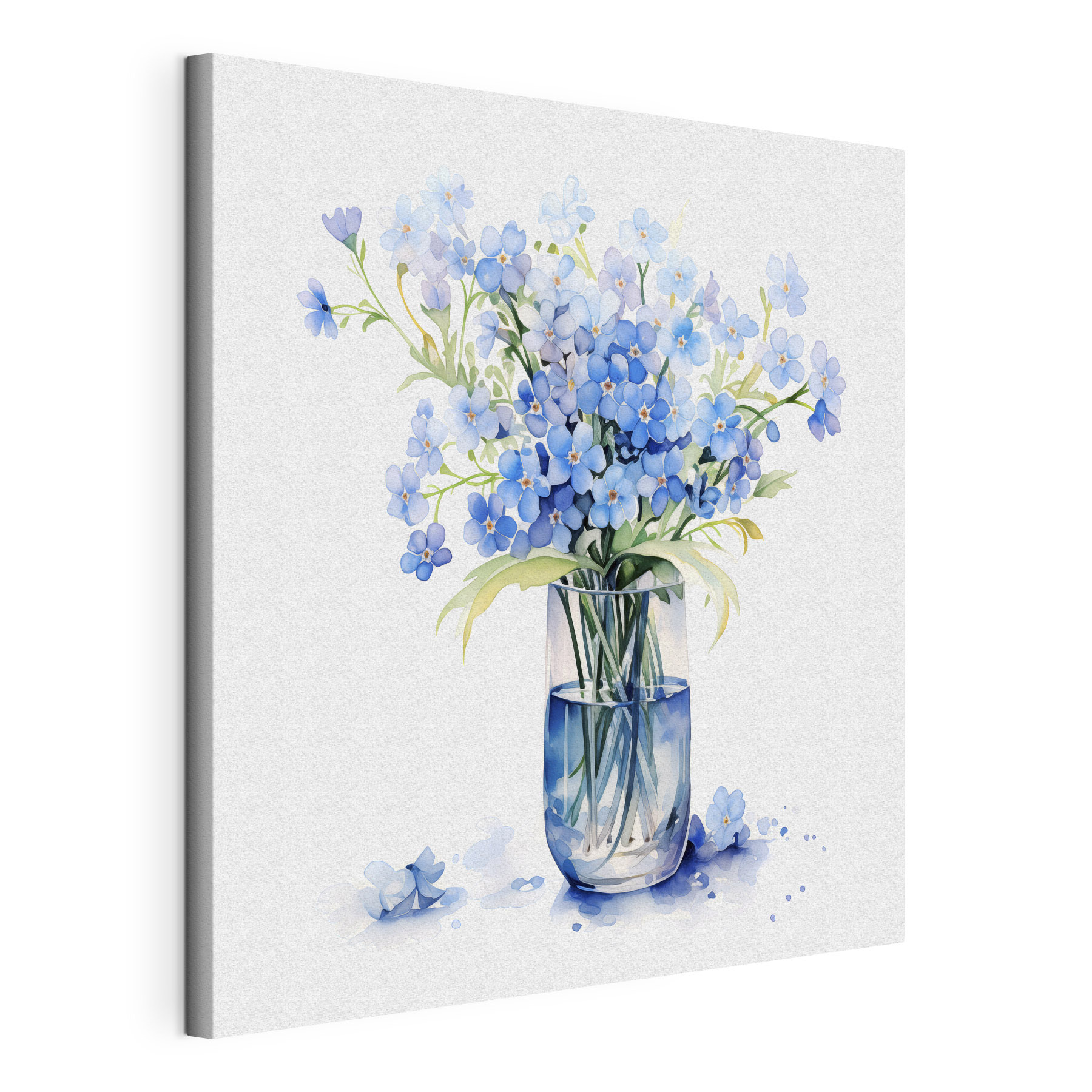 Watercolor of a vase with flowers Watercolor of a vase with flowers