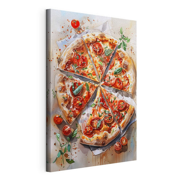 Obraz Obraz Akwarela przedstawiająca pizzę (SKU: s39704)