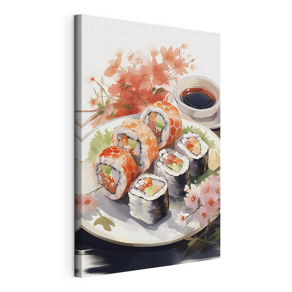 Obraz Obraz Talerz sushi z sosem (SKU: s41179)