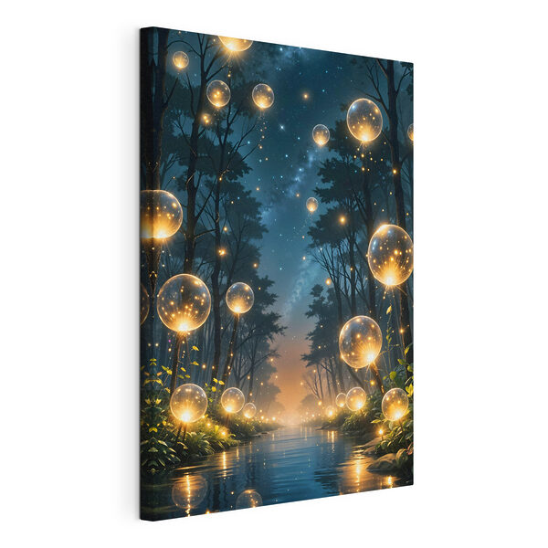 Obraz Świecące bąbelki w lesie (SKU: s41259) Obraz Obraz Świecące bąbelki w lesie (SKU: s41259)