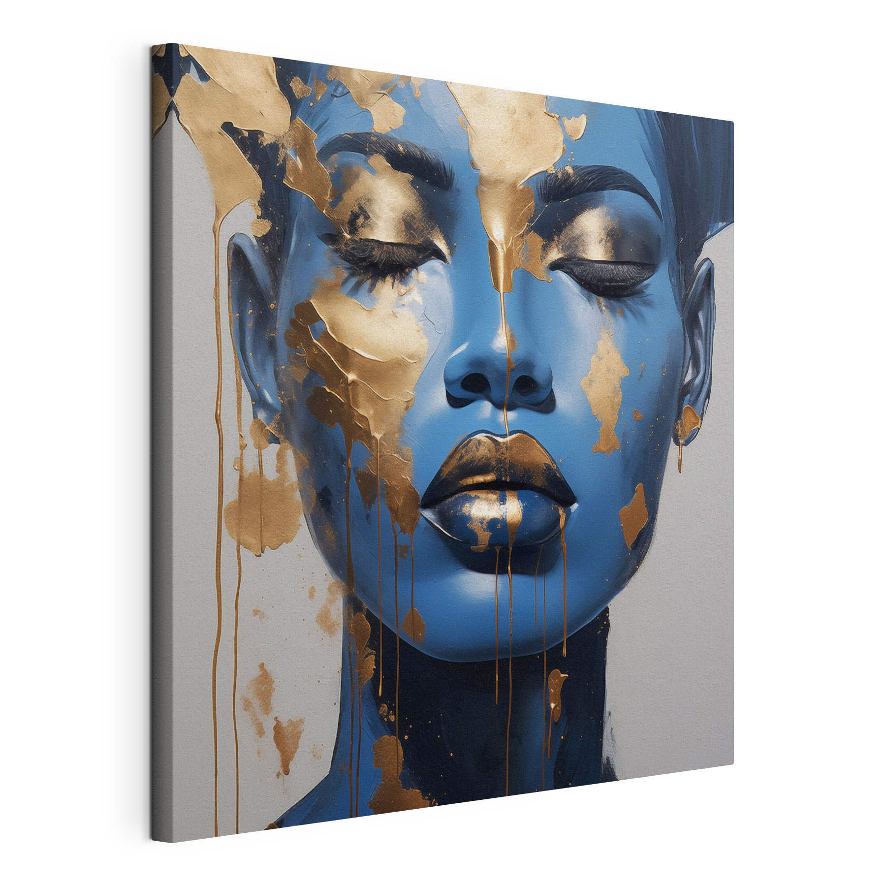 Striking fusion of blue and metallic Striking fusion of blue and metallic
