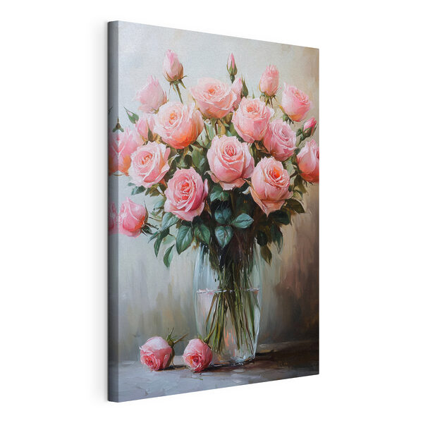Obraz Obraz Obraz różowych róż w wazonie (SKU: s41749)