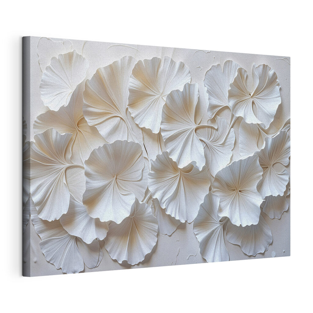 Group of white leaves