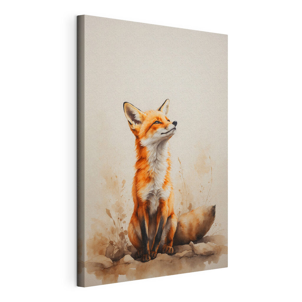 Painting of a fox Painting of a fox