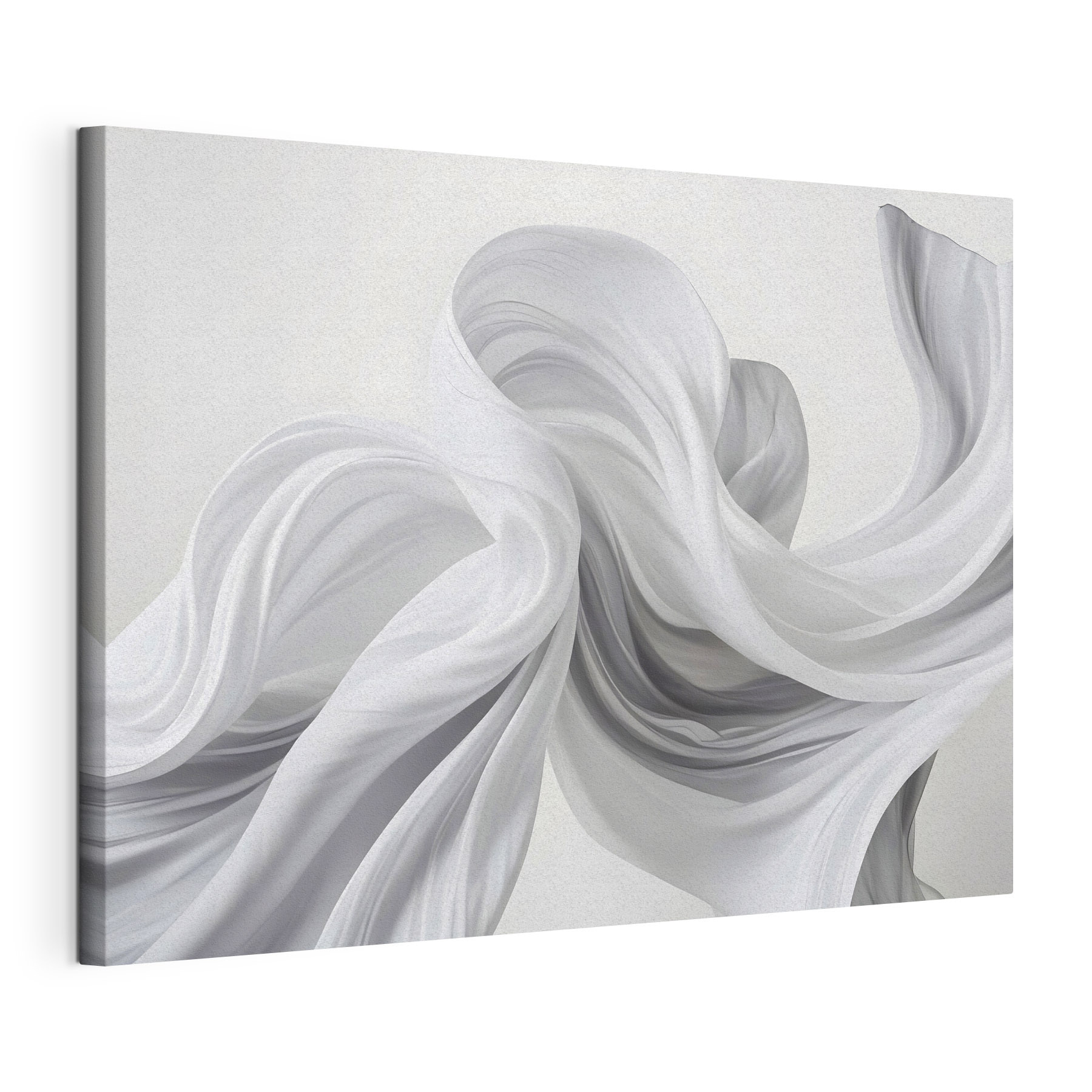 White fabric in the air