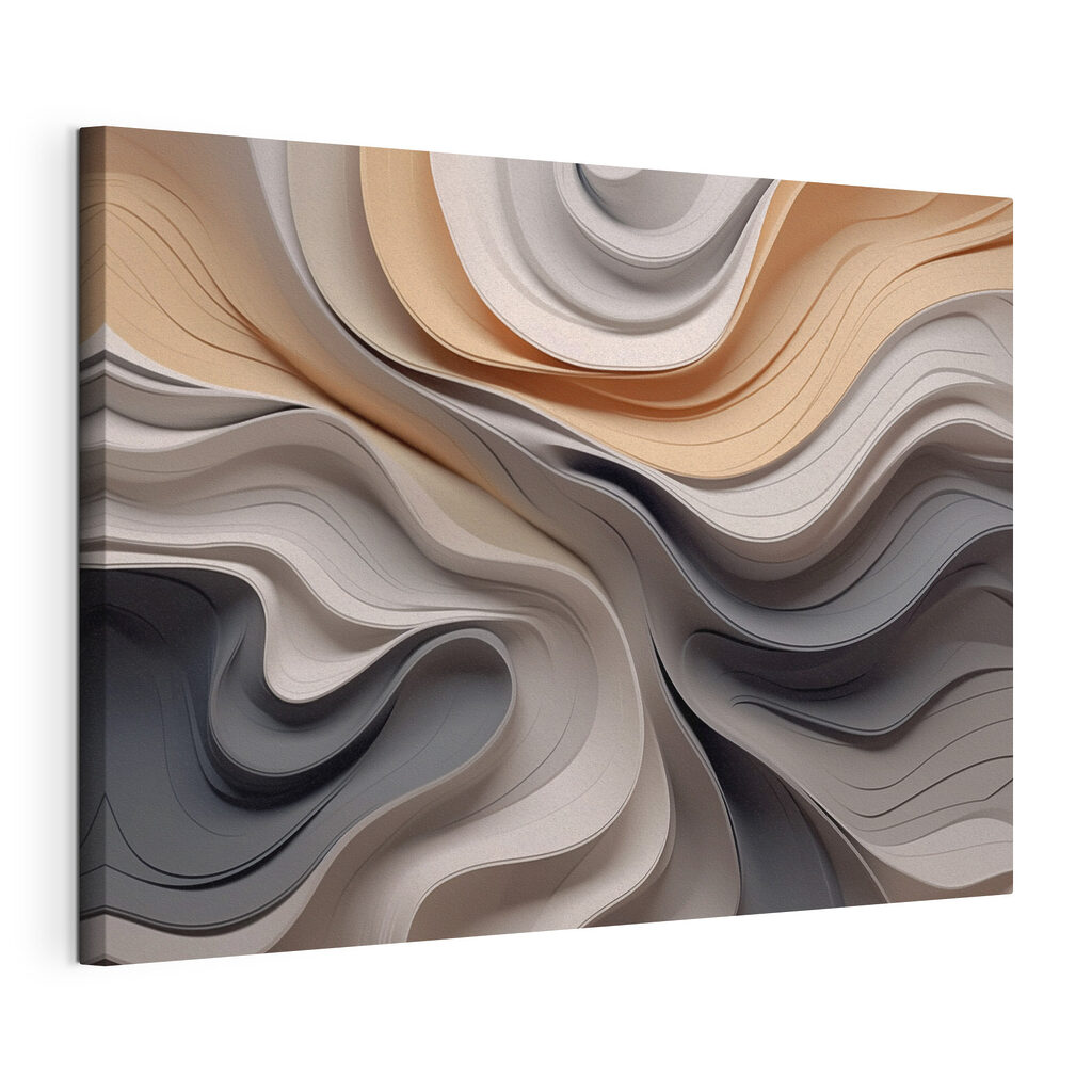 Soft curves in muted tones
