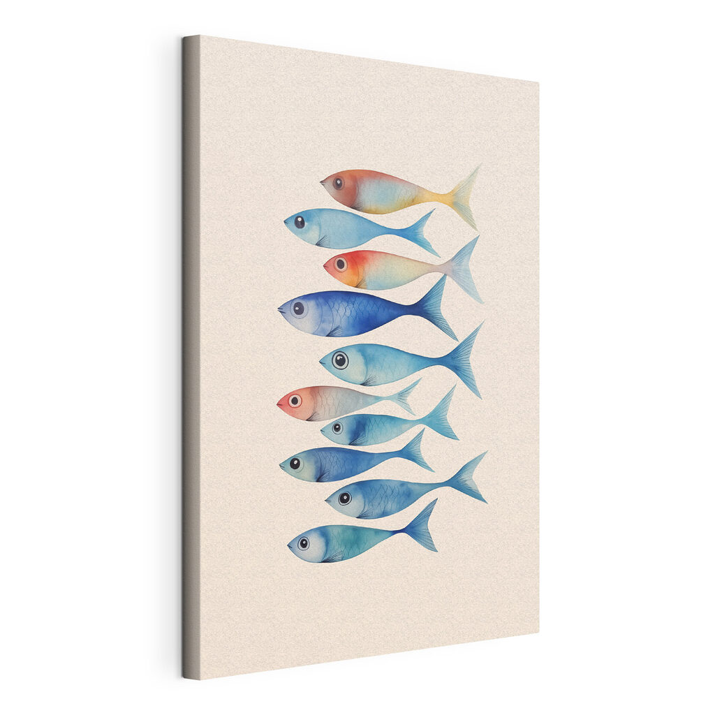 Group of fish with different colors Group of fish with different colors