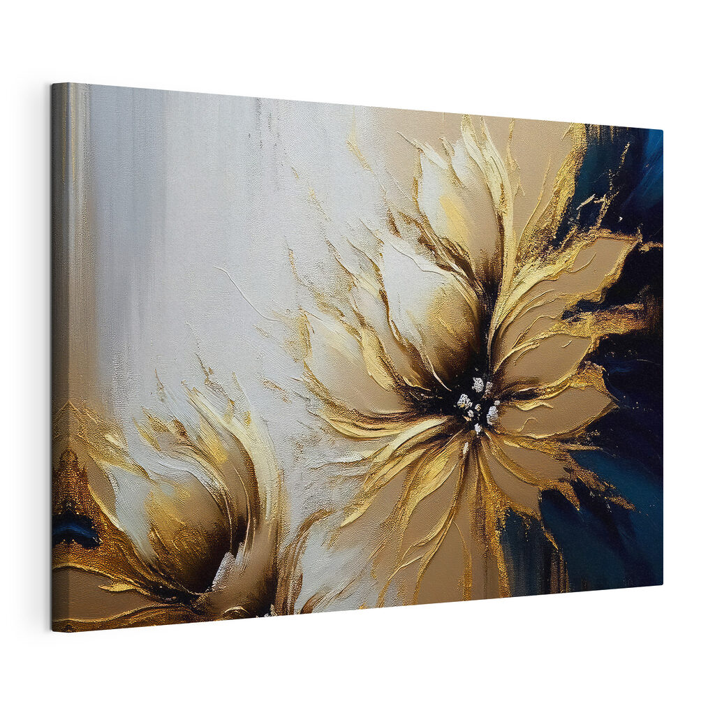 A painting of a flower