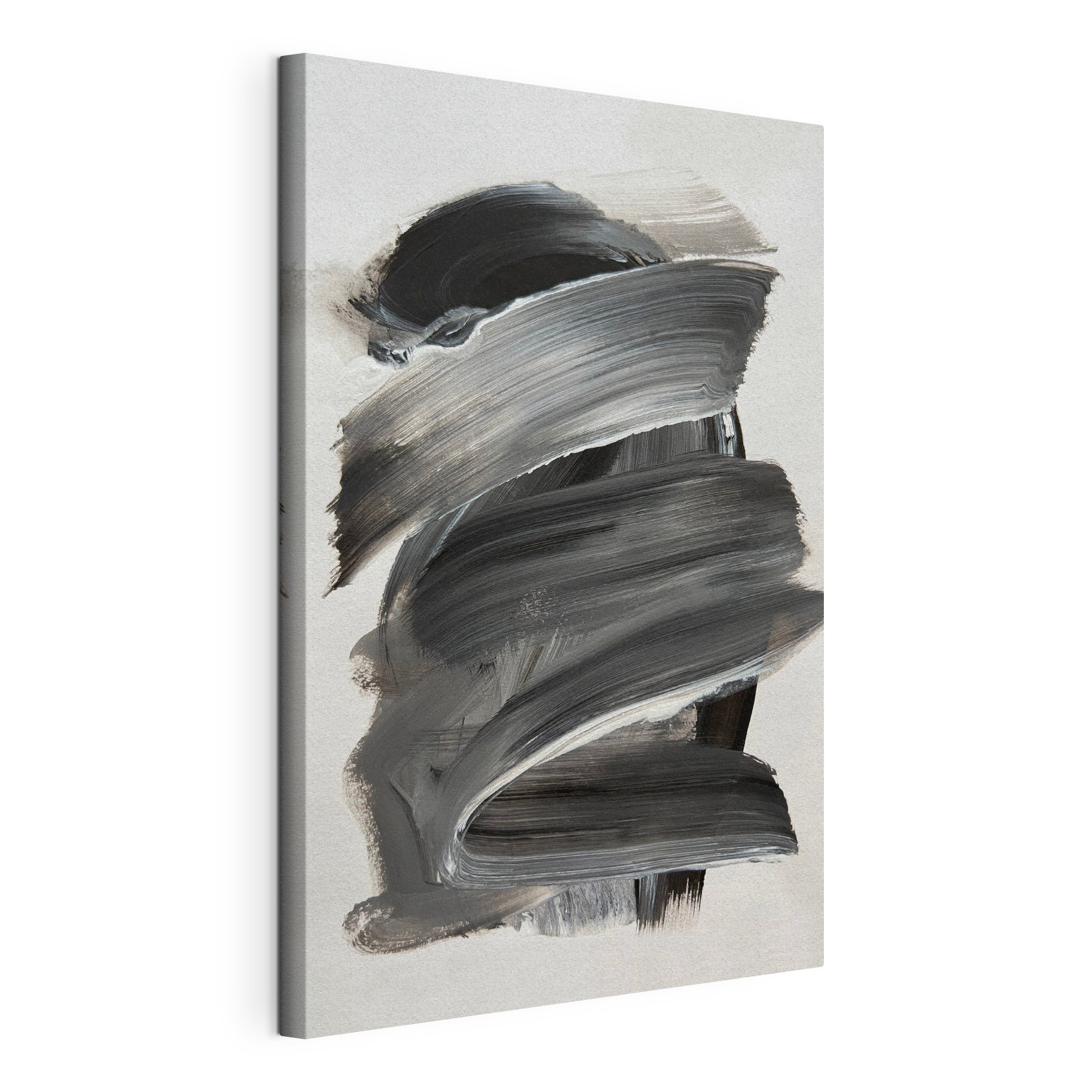 Black and white brushstroke
