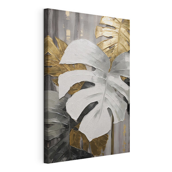 Elegant leaves in muted tones