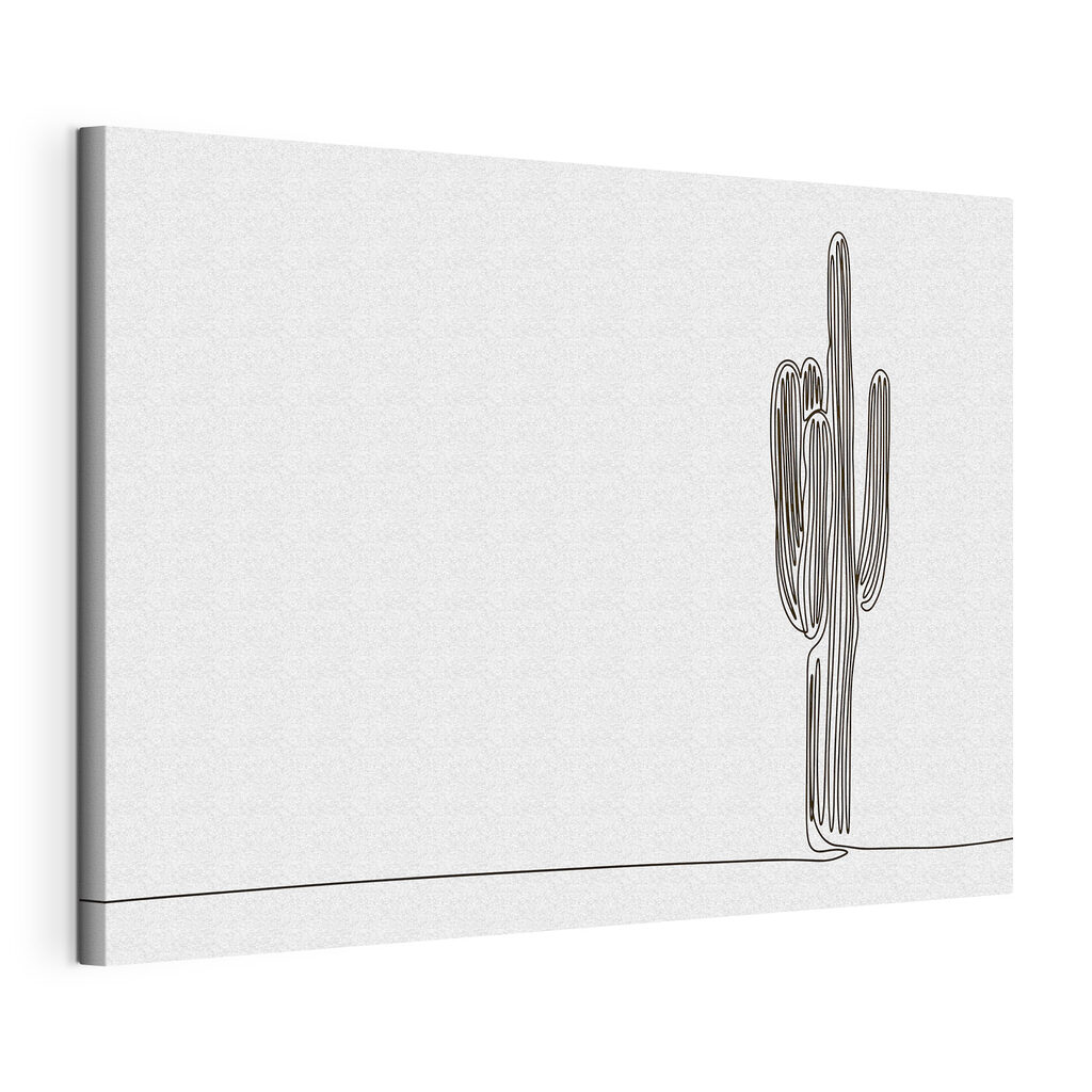 Cactus drawn in one line