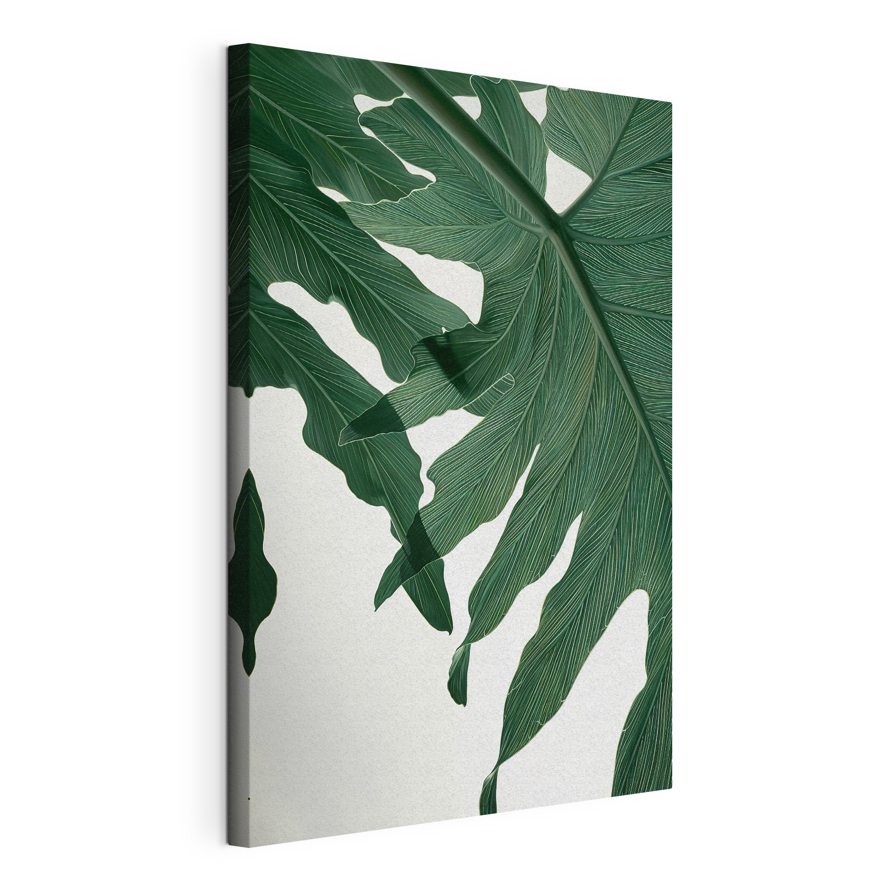 Vibrant green leaves in sunlight