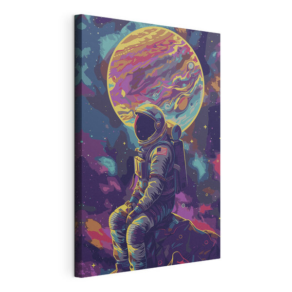 Astronauta w kosmosie Obraz Astronauta w kosmosie