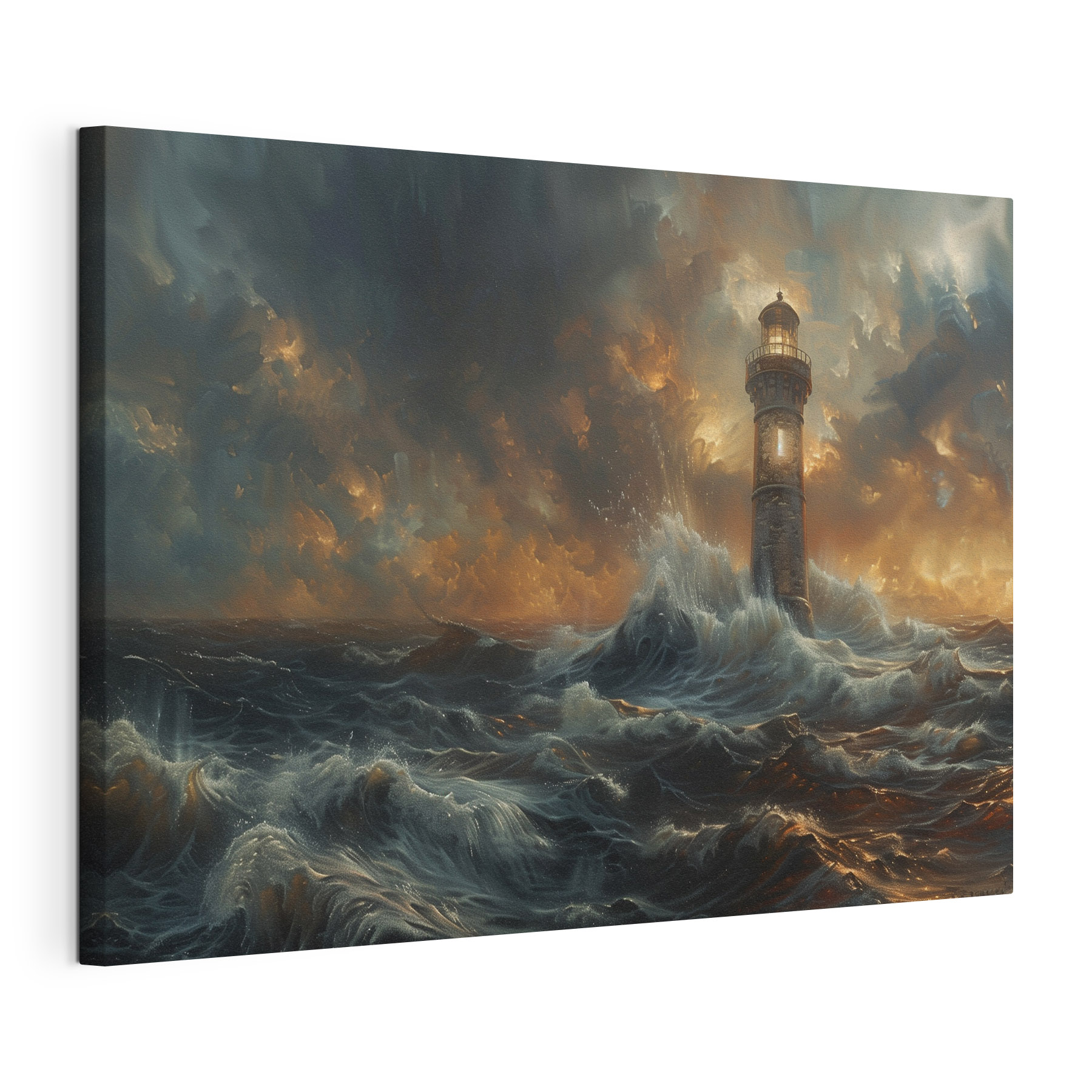 A lighthouse in the sea A lighthouse in the sea