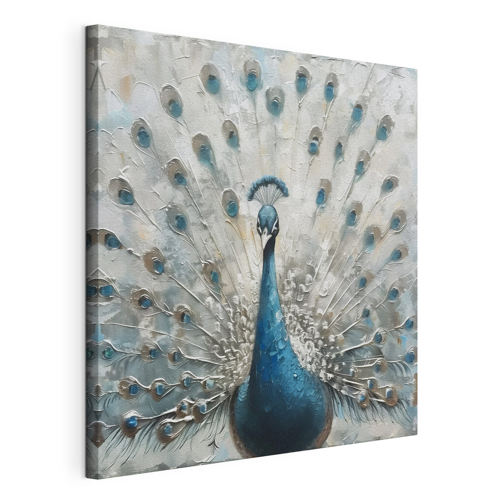 A painting of a peacock A painting of a peacock