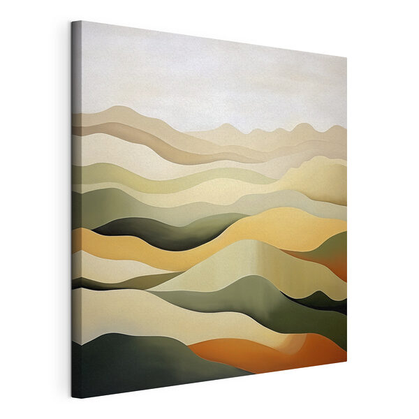 A painting of a desert landscape A painting of a desert landscape