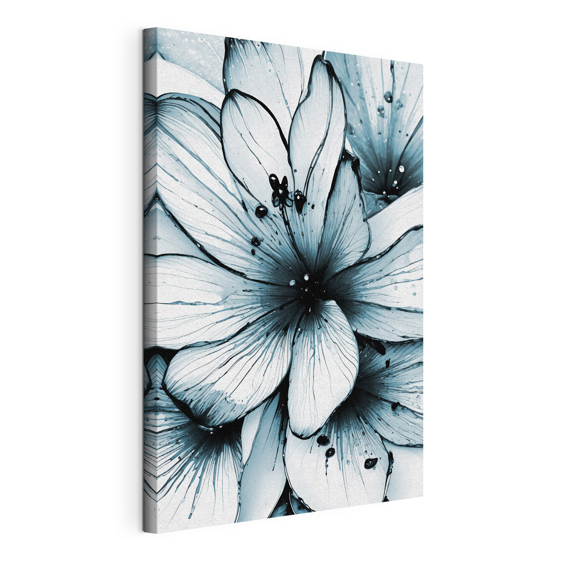Delicate blue floral abstraction Delicate blue floral abstraction