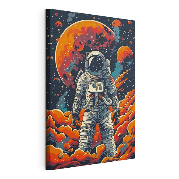 An astronaut in space