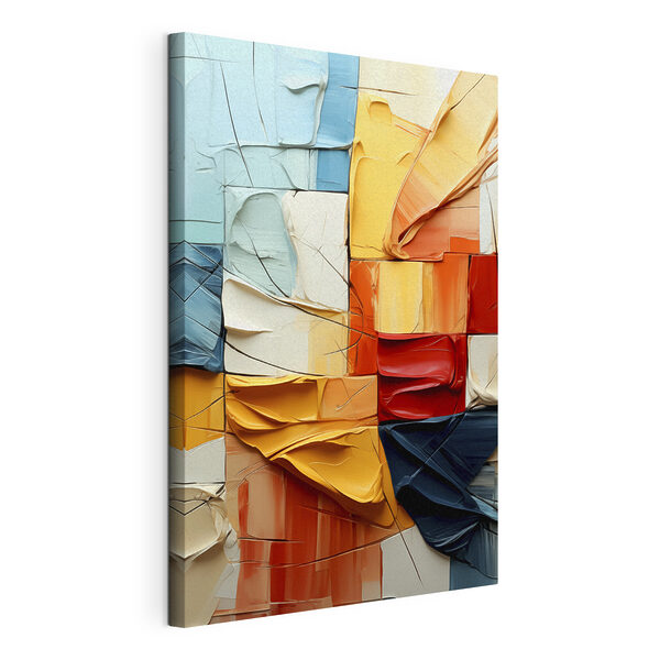Colorful abstract composition with dynamic layers Colorful abstract composition with dynamic layers