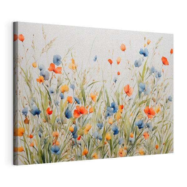 Painting of flowers and grass Painting of flowers and grass