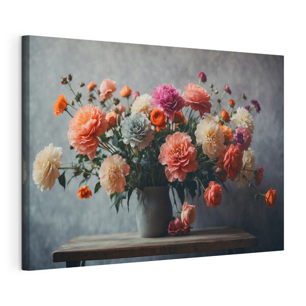 Vase of flowers on a table