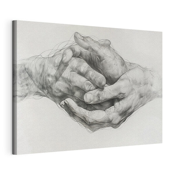 Drawing of two hands Drawing of two hands